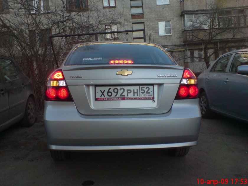 Авео т250 сзади