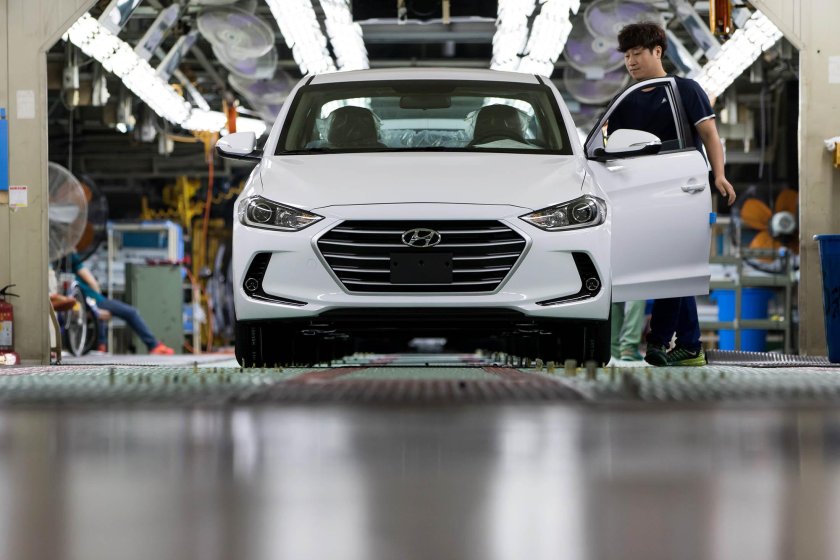 Завод Хендай в Южной Корее