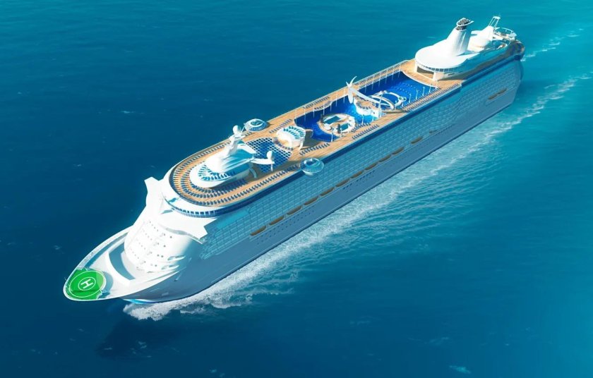 Лайнер вид сверху