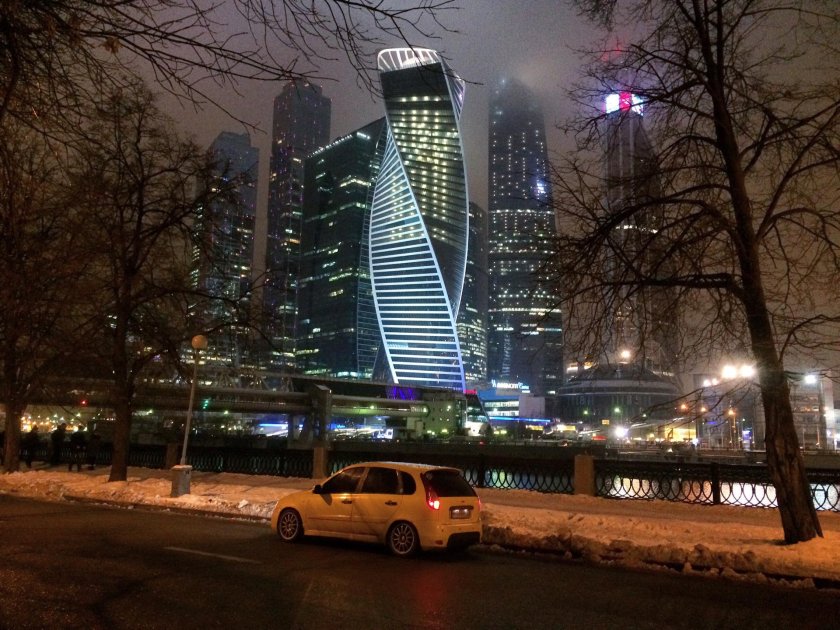Ночная Москва Сити