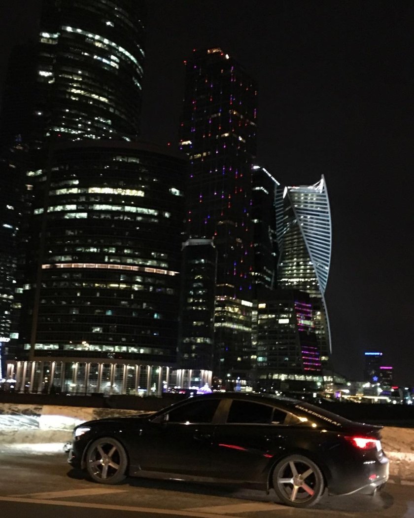 Ночной город машина