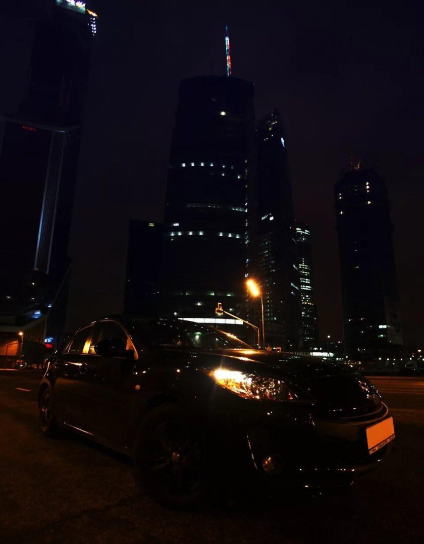 Москва Сити ночью