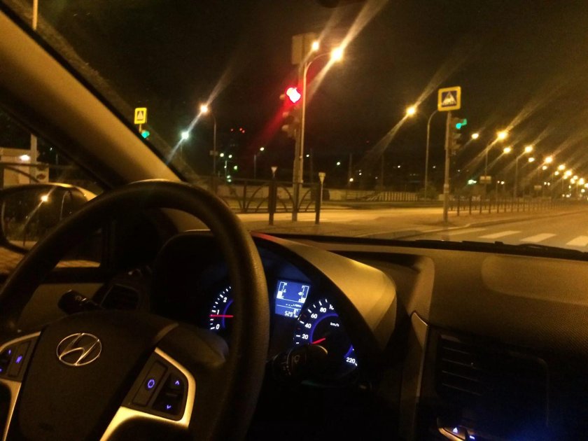 Ночные покатушки на Kia