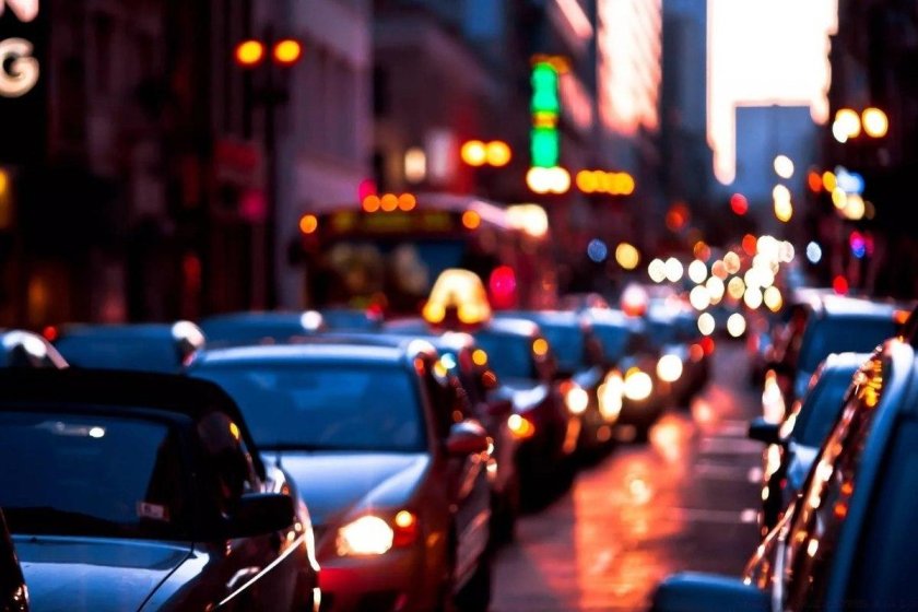 Ночной город машина