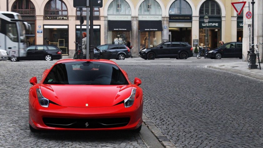 Red Ferrari 458 Italia