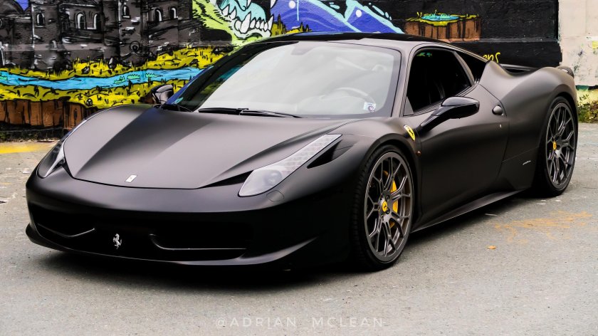 Феррари 458 Italia черная