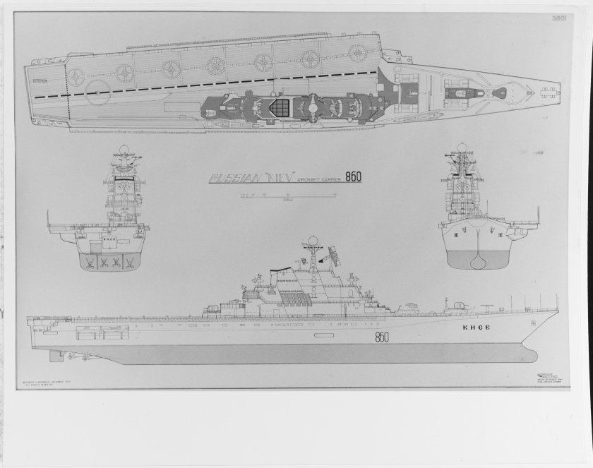 ТАВКР Адмирал Кузнецов чертеж