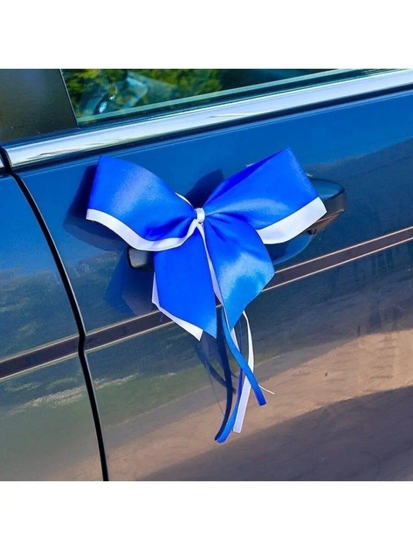 Банты на зеркала для свадебной машины
