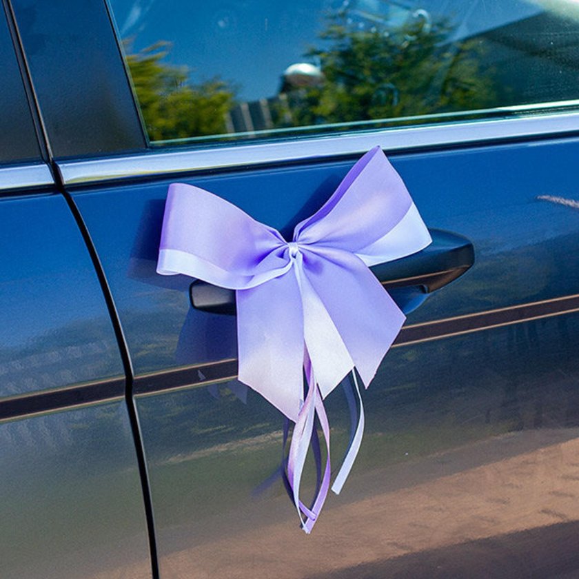 Бантики на машину на свадьбу