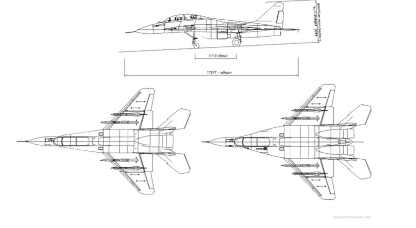 Миг 29 чертеж