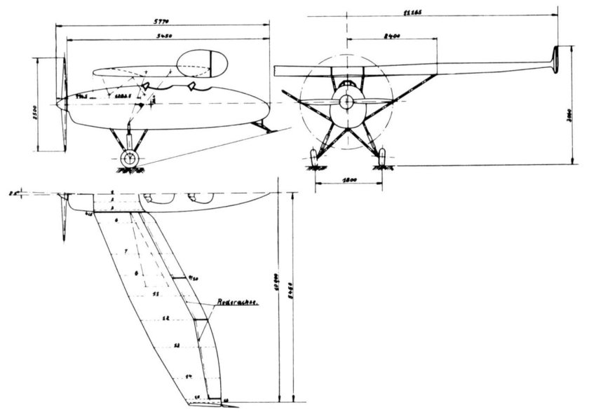 Бесхвостка аэродинамическая схема