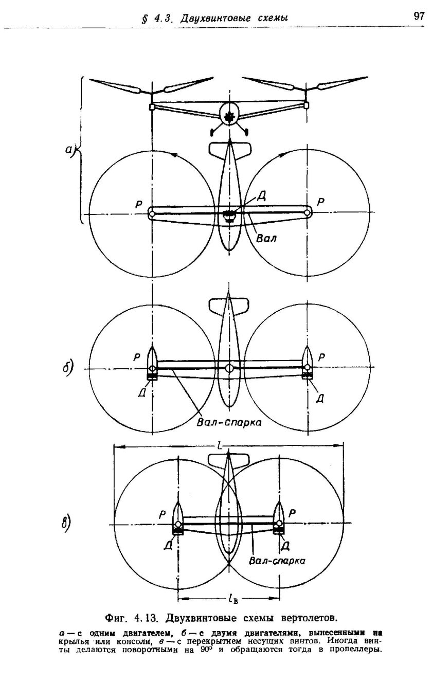Вертолет поперечной схемы двухвинтовой