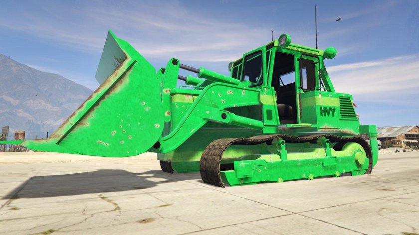 Зеленый бульдозер