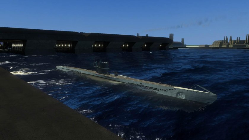 База немецких подводных лодок во Франции Лорьян