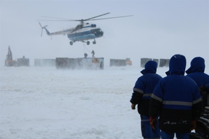 Ми 8 в Арктике