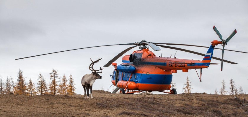 Вертолёт ми-8 Таймыр