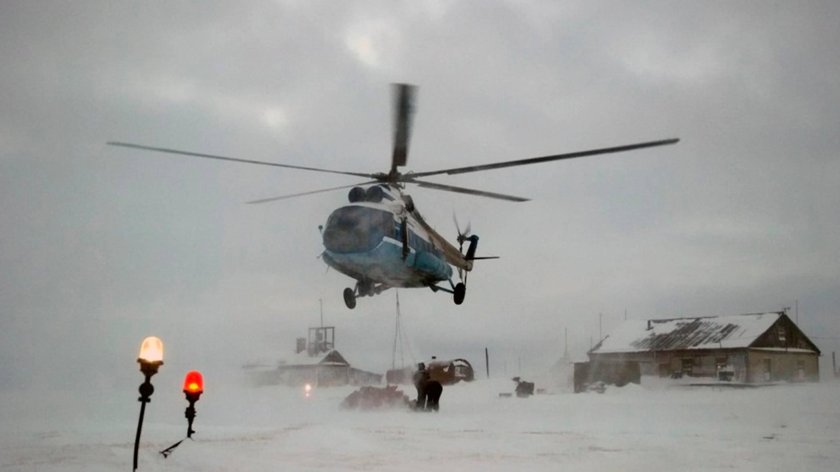 Ми 8 в Арктике