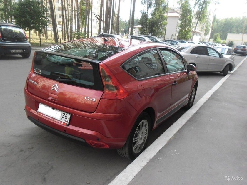 Ситроен с4 красный