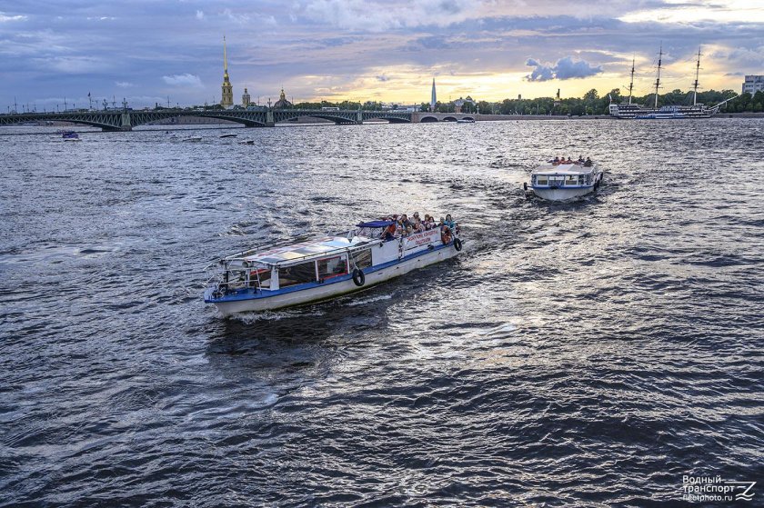 Теплоходы «маэстро» и «Чижик-II»