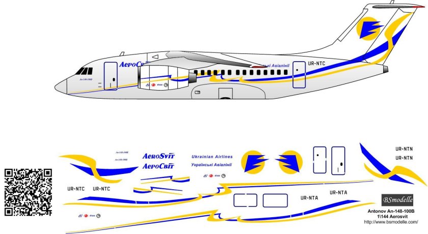 АН-148 пассажирский самолёт Ангара