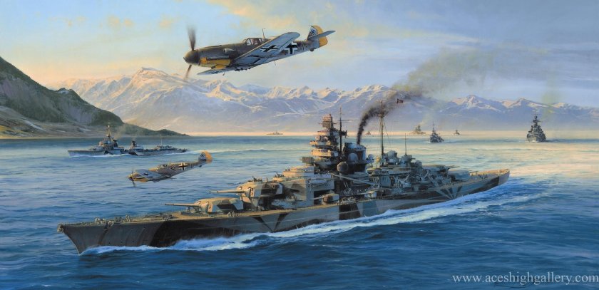 Линкор Тирпиц арт