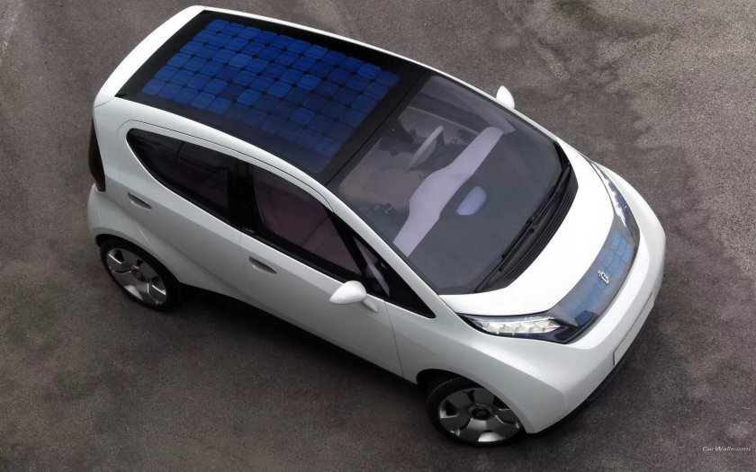 Приус с солнечной батареей