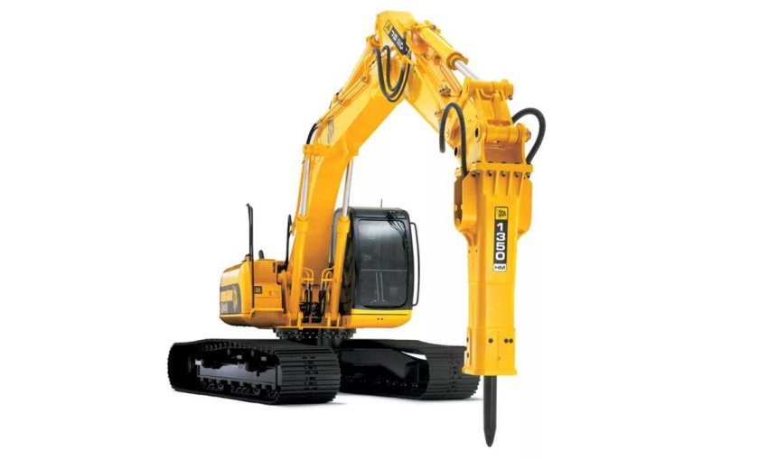 JCB 4cx с гидромолотом