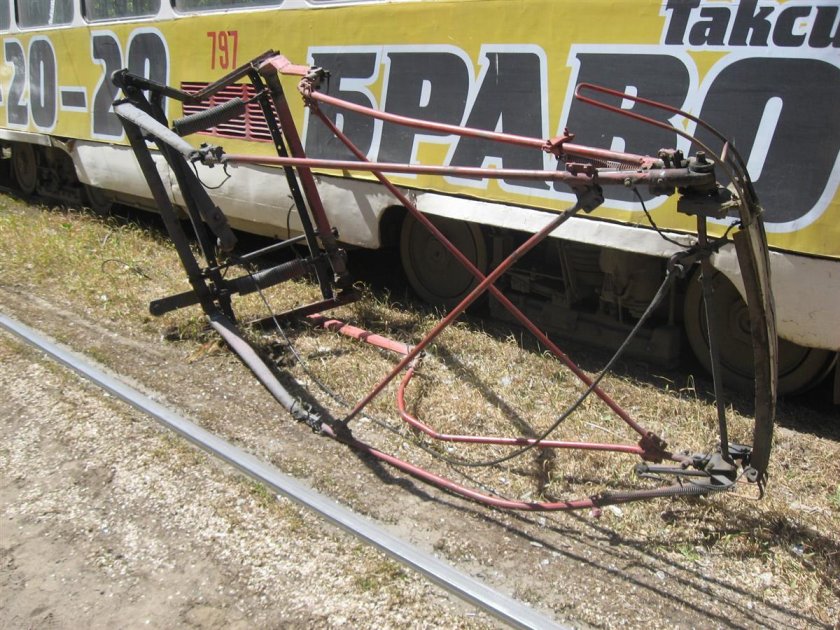 Пантограф трамвая т3 устройство