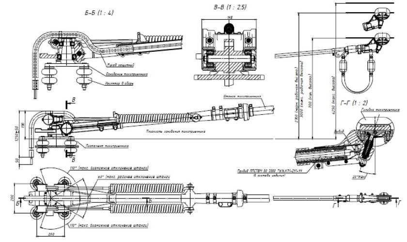 Штанговый токоприемник троллейбуса