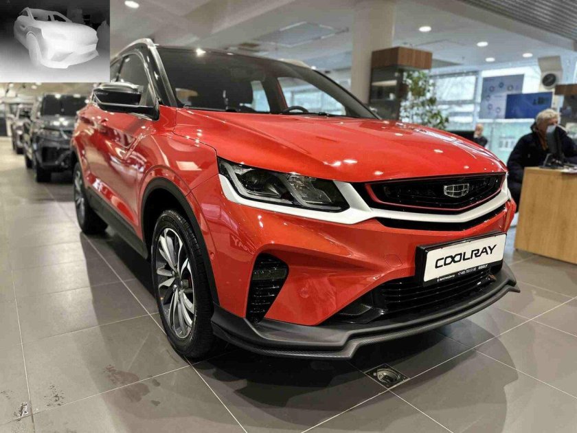 Geely Coolray новый красный