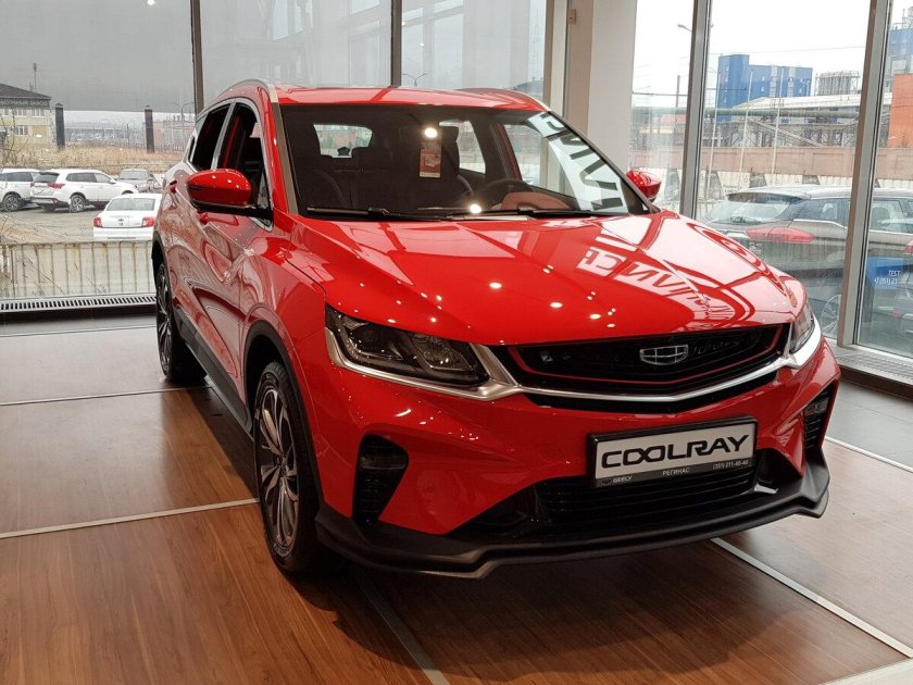 Geely Coolray 2022 красный