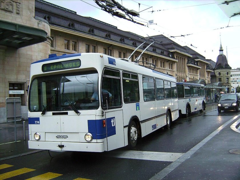Лозанна троллейбус