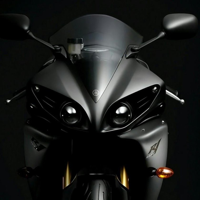 Мотоцикл черный