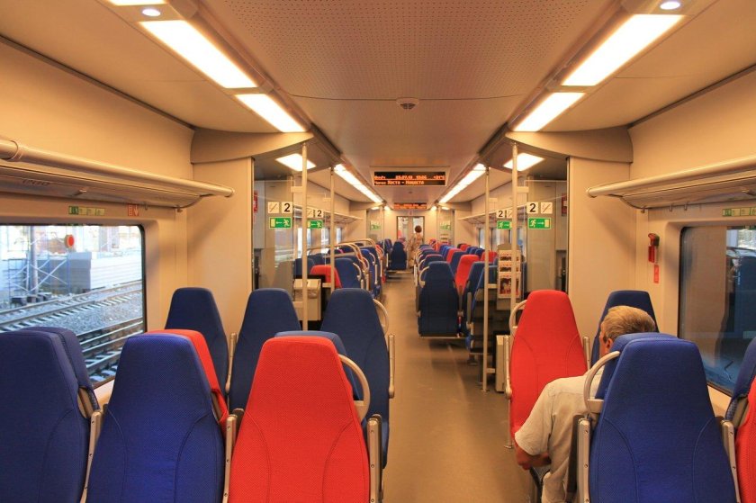 Сапсан внутри эконом 2с