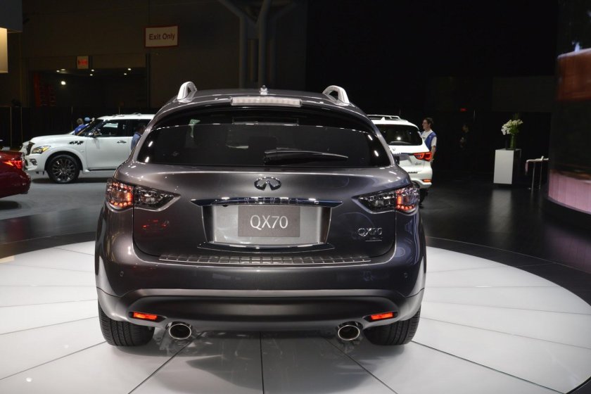 Инфинити кроссовер вид сзади