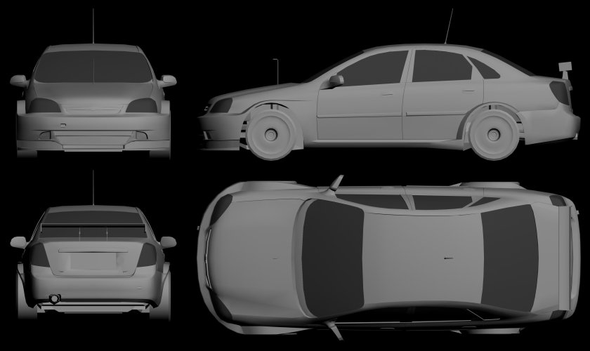 Chevrolet lanos чертеж