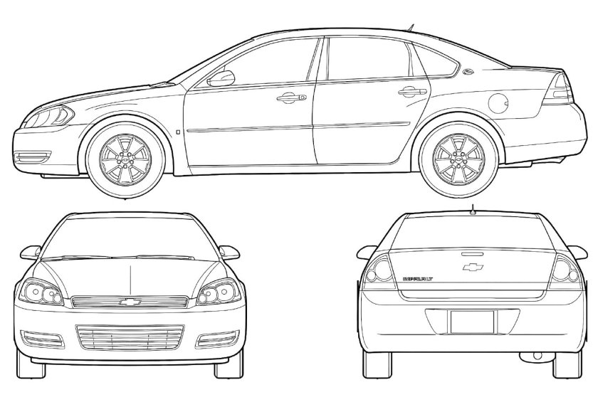 Chevrolet Lacetti хэтчбек чертежи