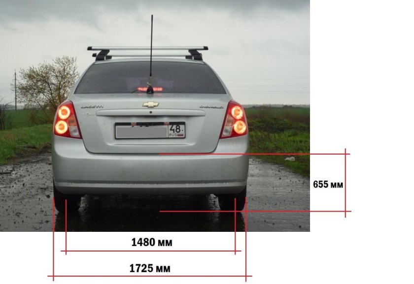 Габариты Шевроле Лачетти седан 1.6