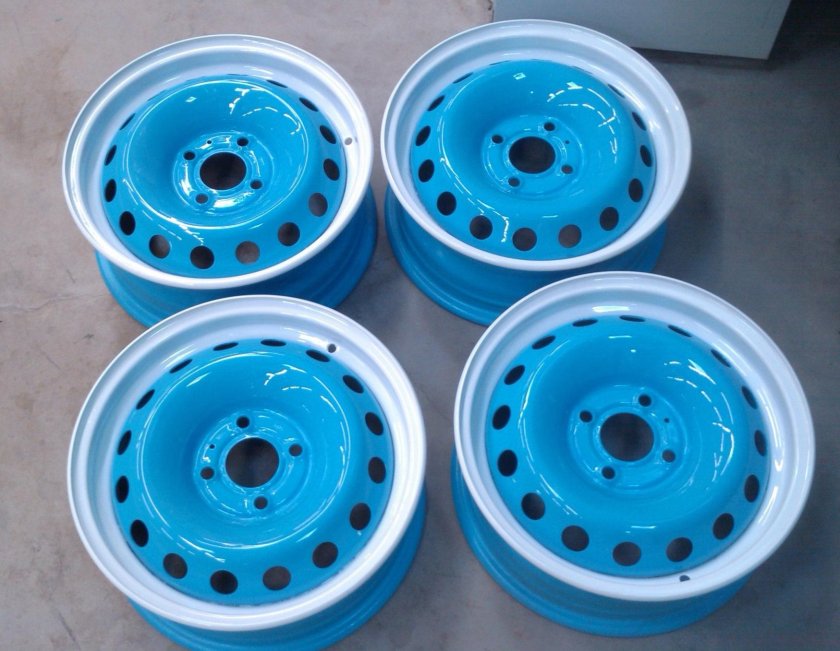 Покрасить штампованные диски