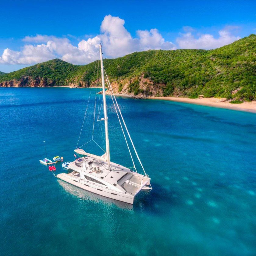 Катамаран Lagoon на Сейшелах
