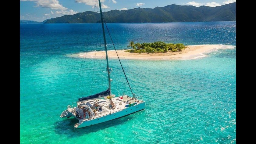Катамаран Lagoon на Сейшелах