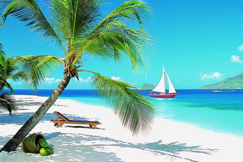 Парадиз остров карибского моря