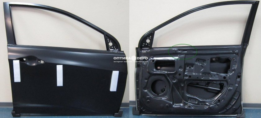 Передняя дверь Хендай Солярис 2013