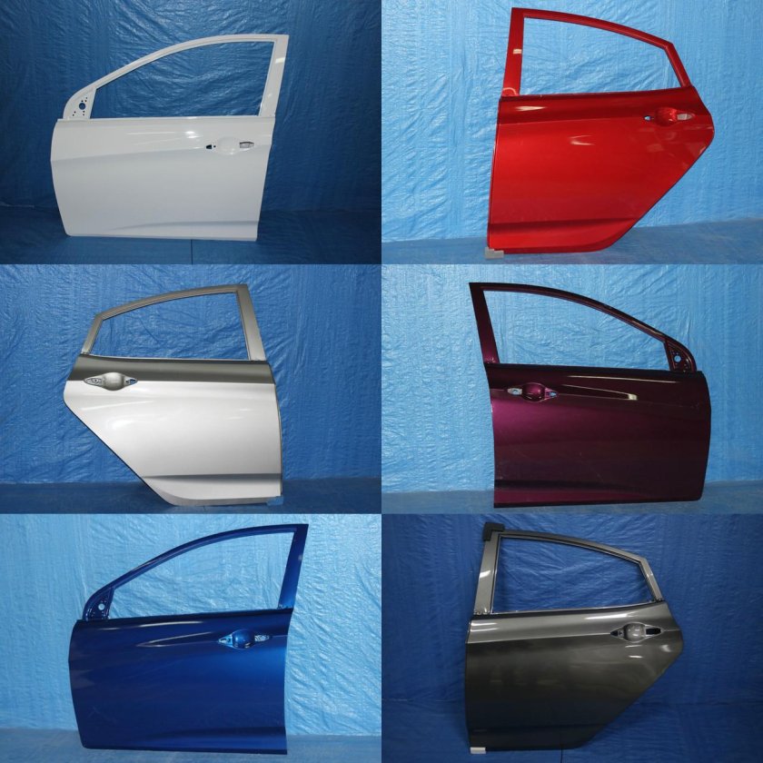 Передняя правая дверь Хундай Солярис 2021