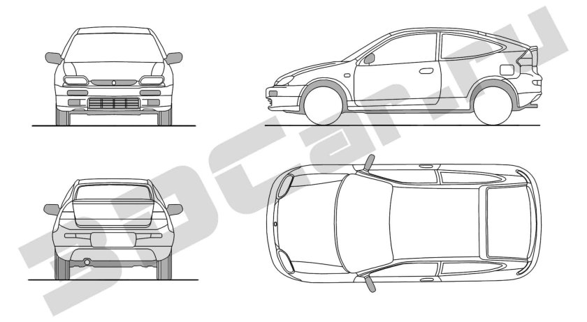 Mazda 323f габариты
