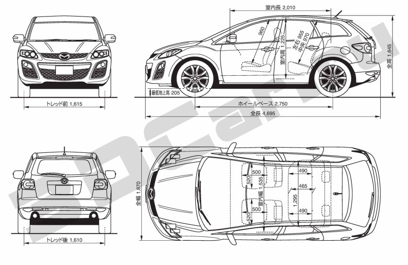 Габариты Мазда сх5