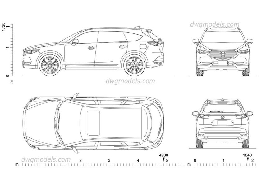 Mazda CX-8 габариты