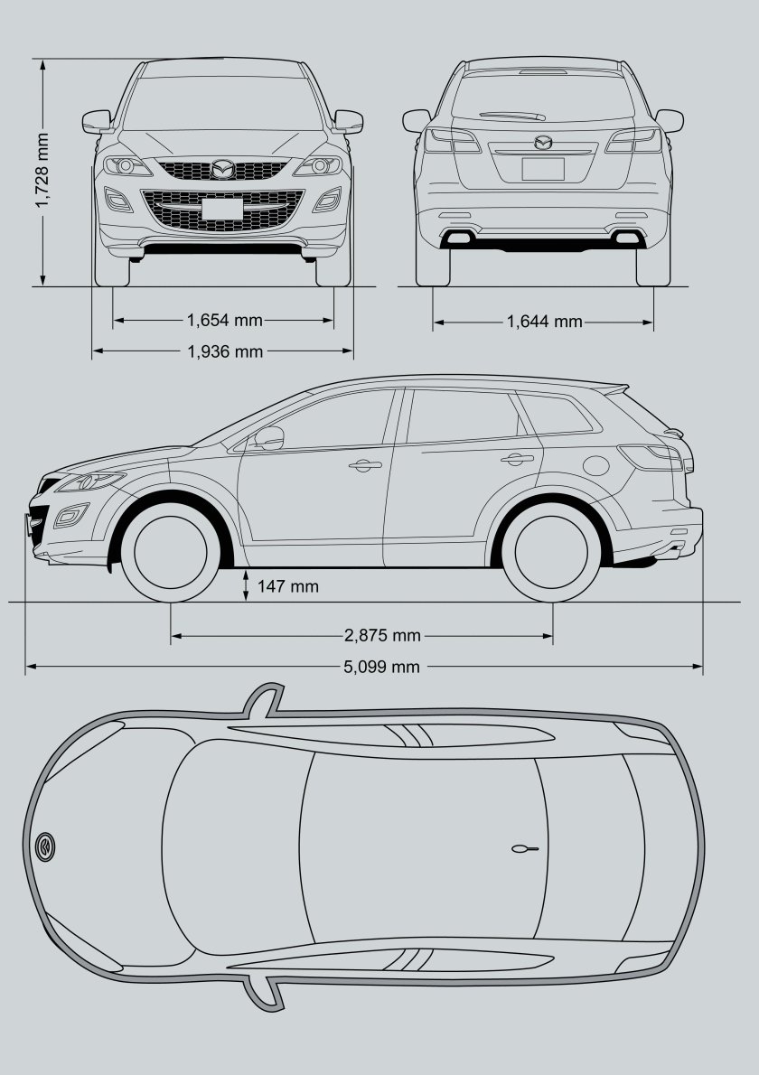 Мазда СХ-5 чертеж