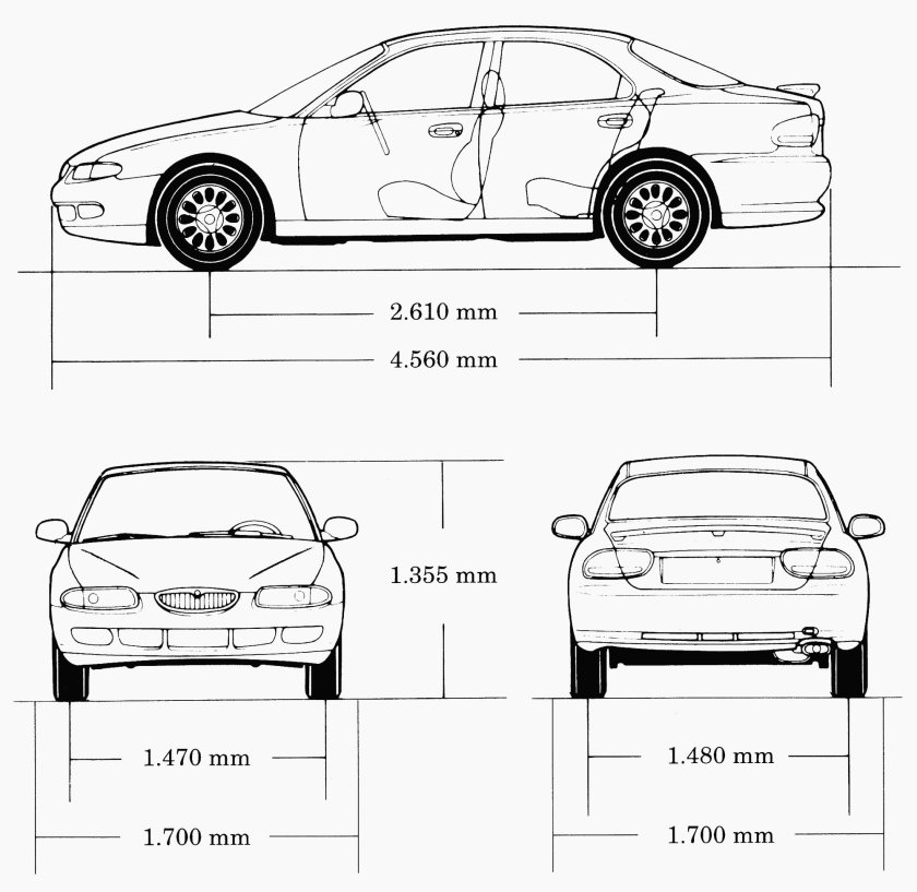 Мазда 6 чертеж