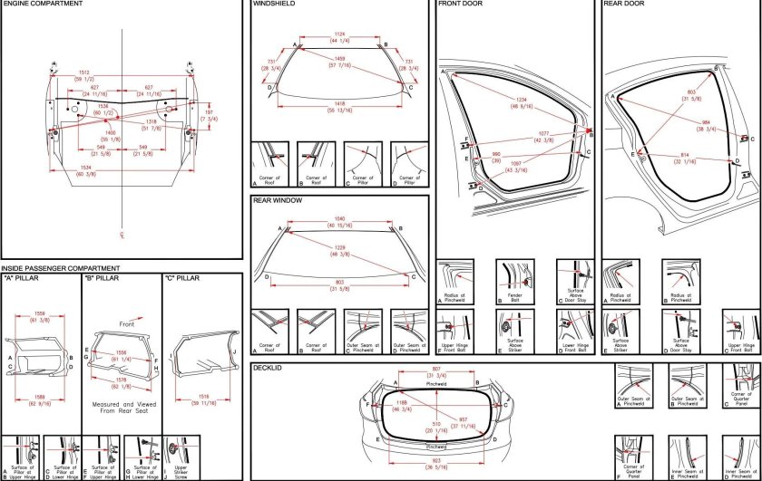 Габариты капота Мазда 3 БК седан